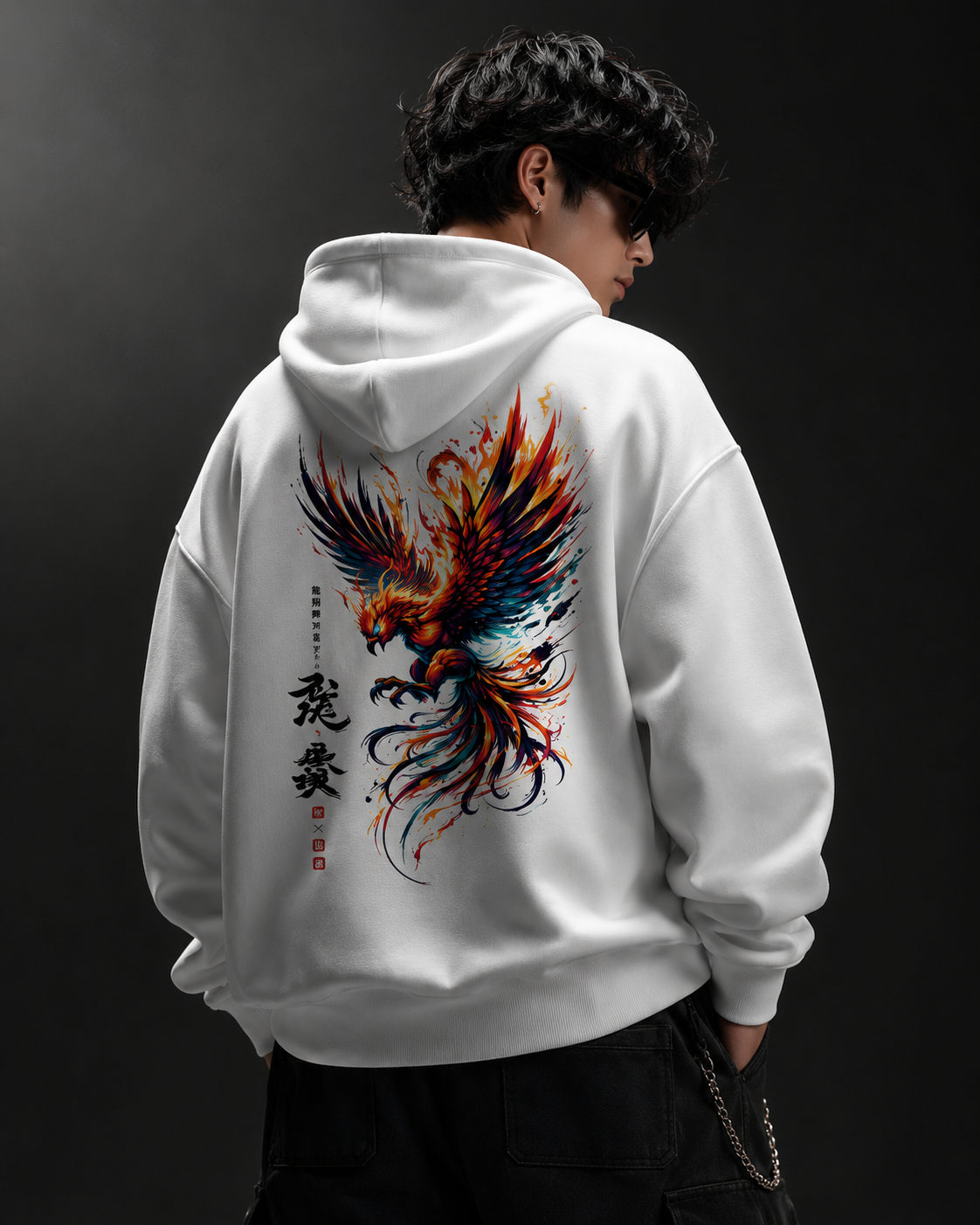 Pheonix Unisex Oversized Hoodie RA1