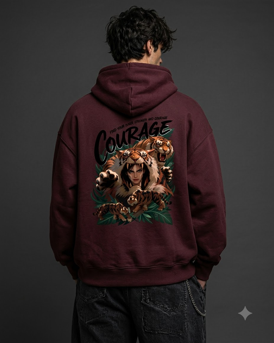 Courage Unisex Oversized Hoodie